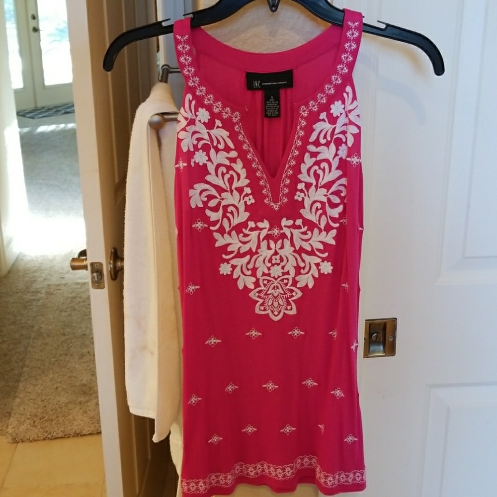 Inc embroidered top